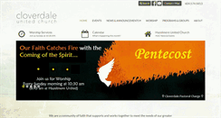 Desktop Screenshot of cloverdaleunitedchurch.ca